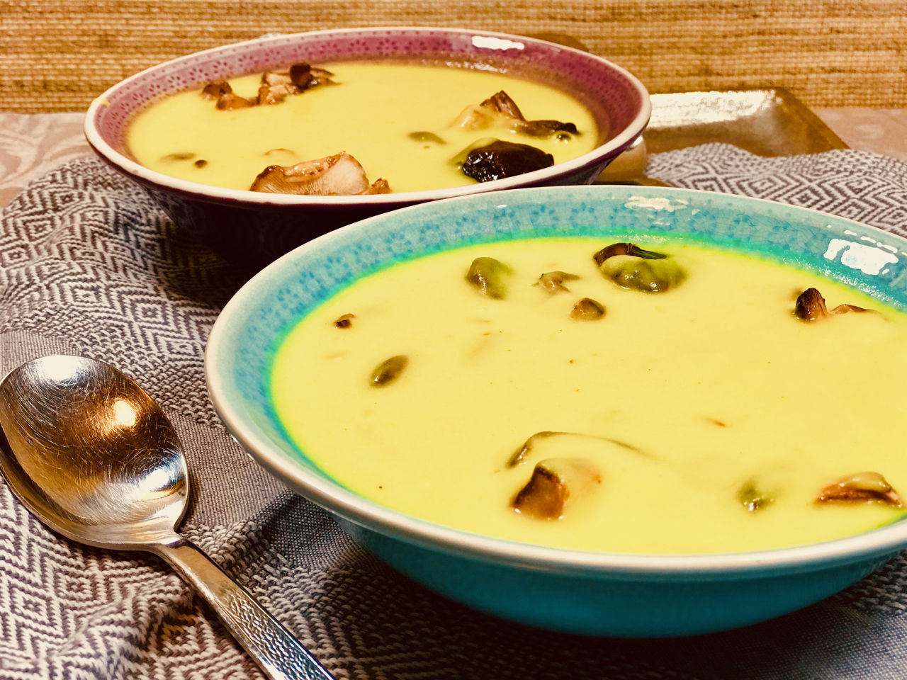 Celerová polévka s houbami shittake - jak zhubnout v menopauze