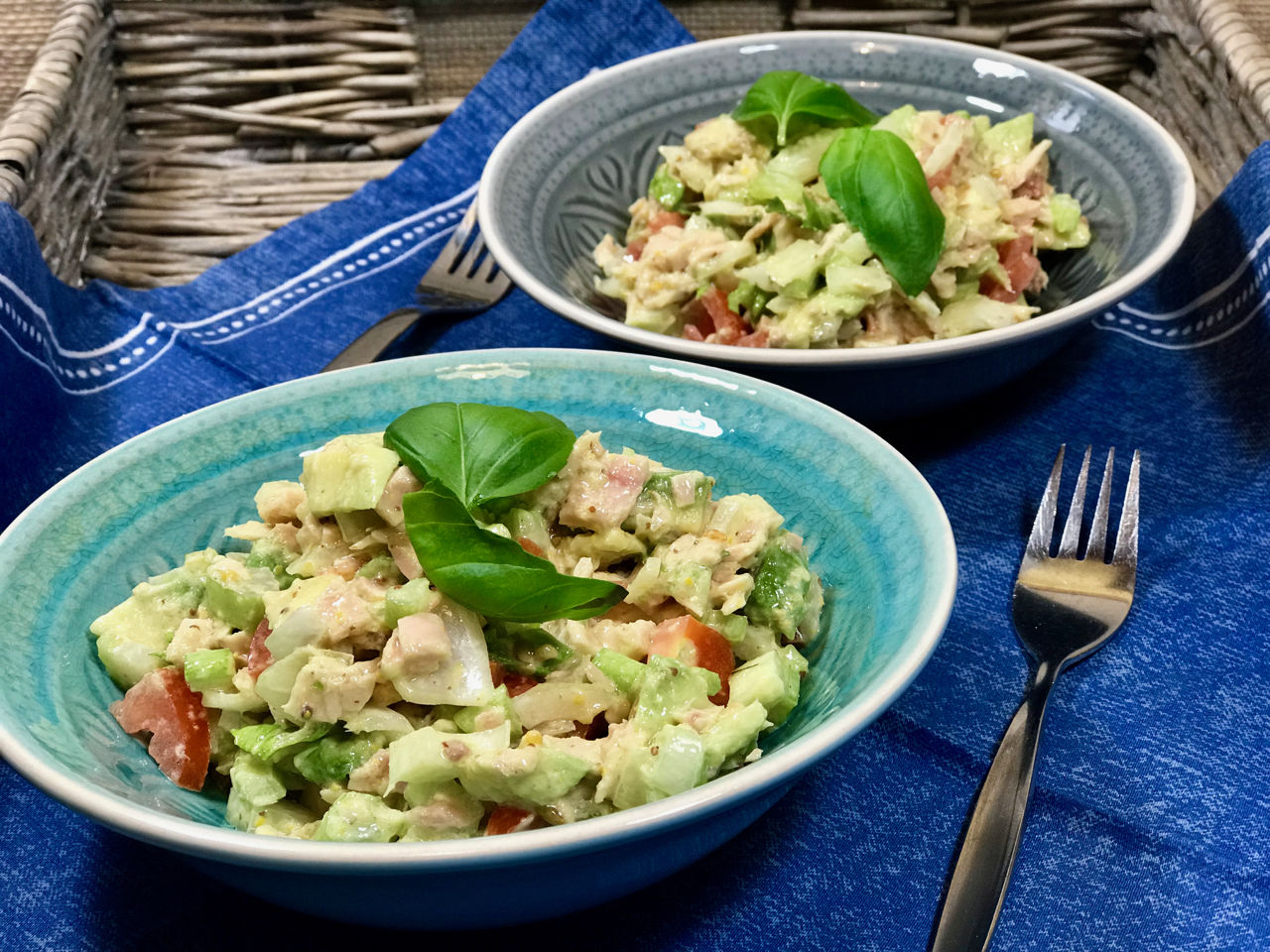 Zeleninový salát s tuňákem - jak zhubnout v menopauze